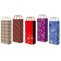 Пакет подарочный 12*36 микс ламинированный с шнуром
