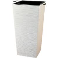 Кашпо Финезия джут 30,5*62 белый с вставкой (19/45л) ФН30-10 /5шт/ЛГ