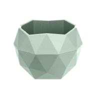Кашпо Топаз 1,2л нефрит с вставкой КШ-3012 /12шт/ПП 