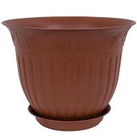 Цветочный горшок Виноград 6л терракотовый с поддоном 5PL0165 