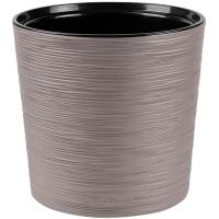 Кашпо La Decoro 7,5л серый жемчуг с вставкой КШ-0690 /шт/ПП Кашпо La Decoro 7,5л серый жемчуг с вставкой КШ-0690 /шт/ПП