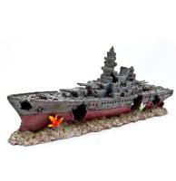 Грот Decor 049 Корабль 50*11,5*19,5см  Грот Decor 049 Корабль 50*11,5*19,5см