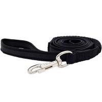 Поводок нейлон 20мм двухсторонний латекс.нить с буферной резинкой черный 2м/19100805-07/Каскад