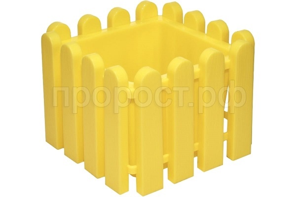 Кашпо Вологда 18,5*18,5*14,2см квадрат песочный  