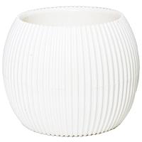 Кашпо Агава 0,35л круглое слоновая кость с прик.под. А265