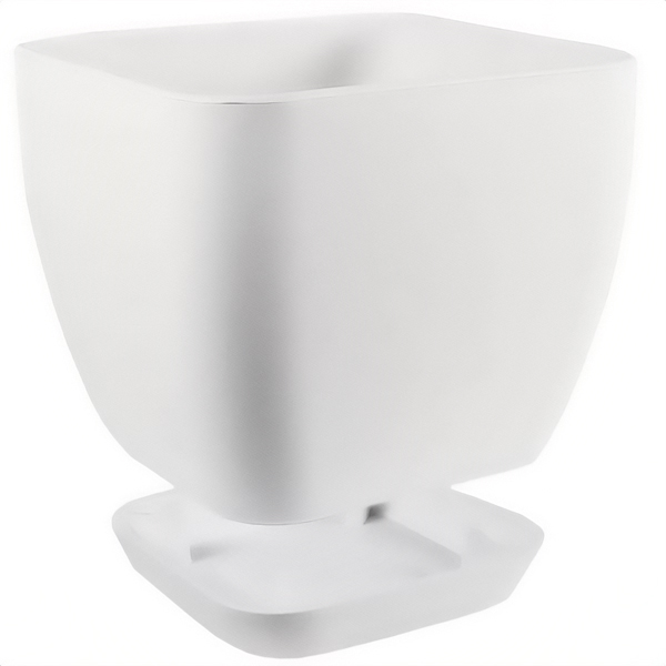 Кашпо 4,85л белый с под. (пласт+слюда) 102/20-1 /8шт/Mehrni Кашпо 4,85л белый с под. (пласт+слюда) 102/20-1 /8шт/Mehrni