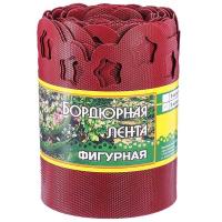 Забор бордюр лента 15см*9м фигурная красный Забор бордюр лента 15см*9м фигурная красный
