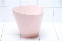 Кашпо Элеганс 1л пудровый с прик. под. /20шт/Рад