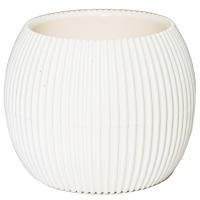 Кашпо Агава 0,15л круглое слоновая кость с прик.под. А264