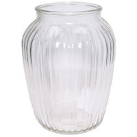 Ваза Луана h19.5см сер дым 073314