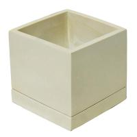 Кашпо Лофт VipSet 1л слон.кость металлик