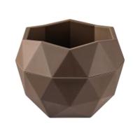 Кашпо Топаз 1,2л трюфель с вставкой КШ-3022 /12шт/ПП 