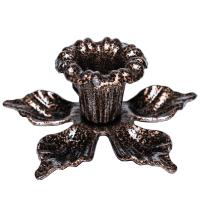 ДЕКОР Подсвечник Цветок антик золото РЗДИ/1шт