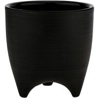 Кашпо Де Коста 2,25л черный 16*16см ДК16-75