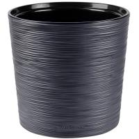 Кашпо La Decoro 7,5л антрацит с вставкой КШ-0689 /8шт/ПП Кашпо La Decoro 7,5л антрацит с вставкой КШ-0689 /8шт/ПП