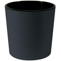 Кашпо Вега 10,2л антрацит 25*25см ВГ25-12