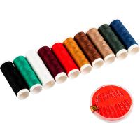 Швейный набор 10 катушек+иголки 104564 /480шт/Рыжий Кот Швейный набор 10 катушек+иголки 104564 /480шт/Рыжий Кот