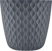 Кашпо Wave D175мм 2,5л вулканический серый IG650010026 /12шт/ПР