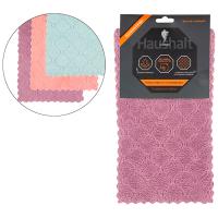 Салфетка д/уборки 25*15см (3шт набор) микрофибра супервпитывающие 104908 /144шт/Leonord