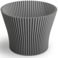 Кашпо Lotos Dlo D 13*11см серый 071677  Кашпо Lotos Dlo D 13*11см серый 071677