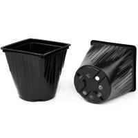 Горшок для рассады 2л черный мягкий 14*14*14см КР14М