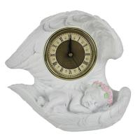 Часы Ангел белый L20W10H18см 713175/SH017 Часы Ангел белый L20W10H18см 713175/SH017