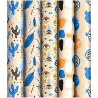 Упаковочная бумага 70*100см "Абстракция" 70г/м2 крафт. ассорти 5 дизайнов ArtSpace/Рельеф