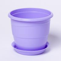 Цветочный горшок Венеция 0,75л лавандовый с поддоном