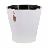 Кашпо Лея 3,6л белый со вставкой/М7929  Кашпо Лея 3,6л белый со вставкой/М7929