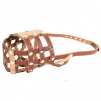 Намордник для собак кожа  №4 38-11см Намордник для собак кожа  №4 38-11см