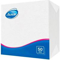 Салфетки бумажные 1 слой Лилия 24*24см  Салфетки бумажные 1 слой Лилия 24*24см