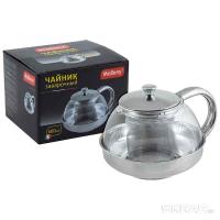 Чайник заварочный 0,60л Menta-600 корпус/фильтр нерж.сталь  Чайник заварочный 0,60л Menta-600 корпус/фильтр нерж.сталь