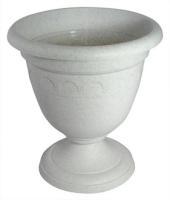 Вазон на ножке высокий 8,1л Колывань мрамор С136
