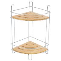 Полка д/ванной подвесная 2-х ярусная угловая 19,5*19,5*36,5см BAMBOO-04 101246 Полка д/ванной подвесная 2-х ярусная угловая 19,5*19,5*36,5см BAMBOO-04 101246