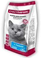 Корм для кошек Счастливчик С рыбой 400г