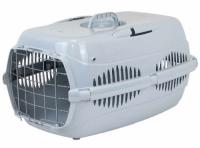 Переноска Спутник №3 ZooM с металлической дверцей сер/св-сер до 15кг 58*41*33см/4292/Дарэлл у