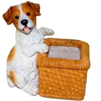 Щенок с корзинкой L20.3W12.8H21.5см 626921/K150