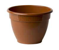 Цветочный горшок Антик 1,6л терракотовый с поддоном 