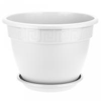 Кашпо Антик D32 10л белый с под. 5PL0488 /5шт/ТП