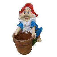 Гном у горшка L27W25H43см 626006/K109 Гном у горшка L27W25H43см 626006/K109