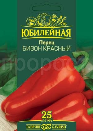 Перец сладкий Бизон красный 25шт Перец сладкий Бизон красный 25шт