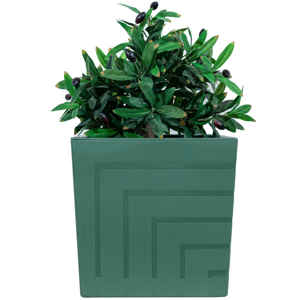 Кашпо Квадро 13л нефритовый КВ25-32