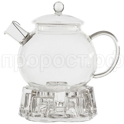 Чайник заварочный Aroma 1000мл на подставке (стекло, нерж. фильтр)  Чайник заварочный Aroma 1000мл на подставке (стекло, нерж. фильтр)
