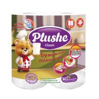Полотенце бумажное 2 слоя "Plushe Classic" 2рулона*12м белый 5052 Полотенце бумажное 2 слоя "Plushe Classic" 2рулона*12м белый 5052