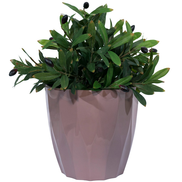 Кашпо Флюте 4,5л мокко с вставкой