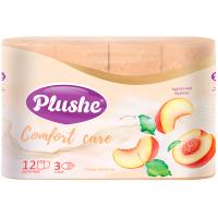 Туалетная бумага 3 слоя "Plushe Comfort care Honey Nectarine" 12рулонов Персик Аромат/12шт/75262 Туалетная бумага 3 слоя "Plushe Comfort care Honey Nectarine" 12рулонов Персик Аромат/12шт/75262
