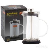 Чайник/кофейник (кофе-пресс)  GFP01-600ML стеклянный черный  Чайник/кофейник (кофе-пресс)  GFP01-600ML стеклянный черный