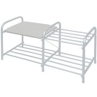 Этажерка д/обуви 2-х ярусная "Люкс №1" 360*330*800 винил матовый серый ЭТЛ1-1/МС Этажерка д/обуви 2-х ярусная "Люкс №1" 360*330*800 винил матовый серый ЭТЛ1-1/МС