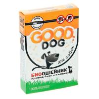 Ошейники ГУД ДОГ БИО д/собак п/б и п/к 65см черный/6шт/FG04101/Фаворит