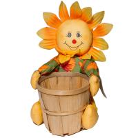 Чучело-Солнышко с кашпо 25см SF14241